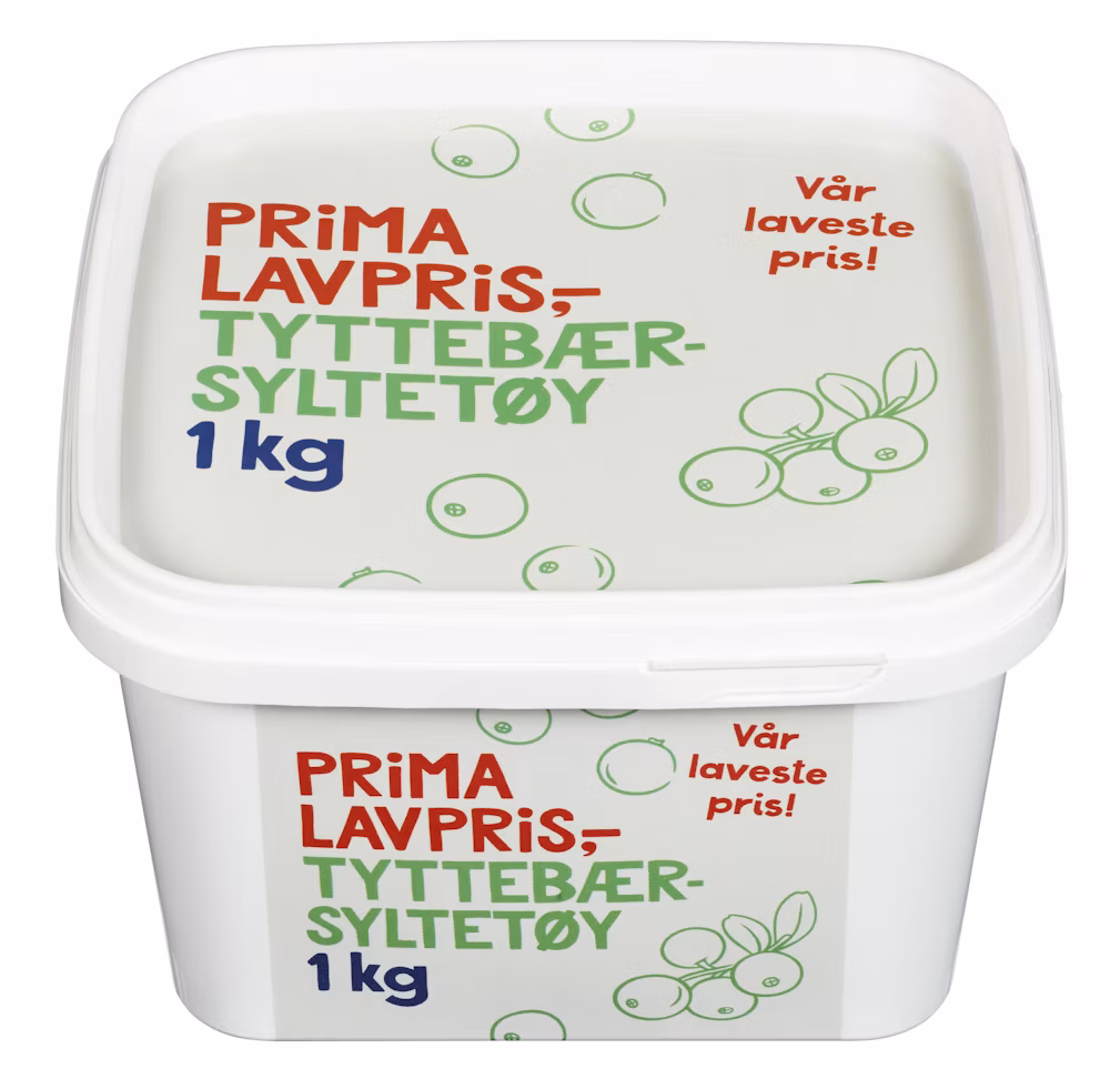 Tyttebærsyltetøy 1 kg