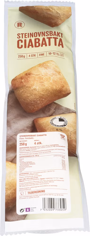 Ciabatta 4pk 250 g