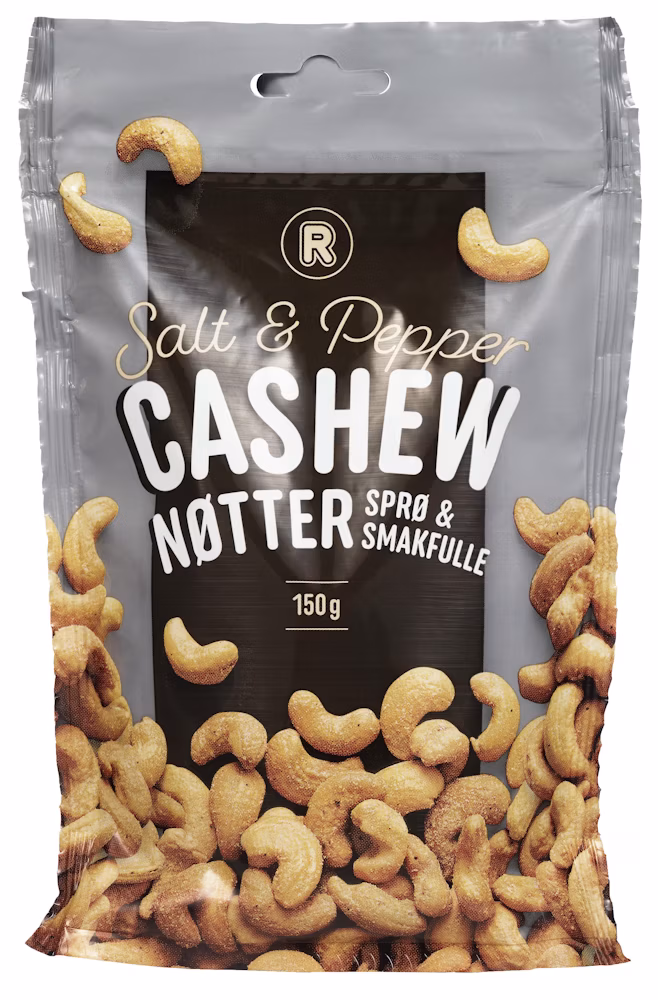 Cashewnøtter med Salt & Pepper 150 g