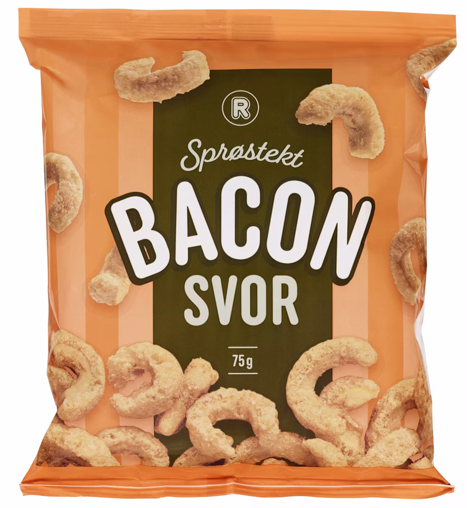 Sprøstekt baconsvor 75 g
