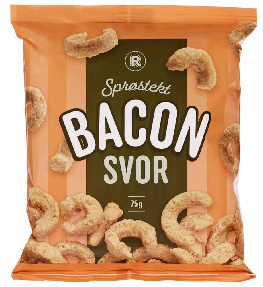 Sprøstekt baconsvor 75 g