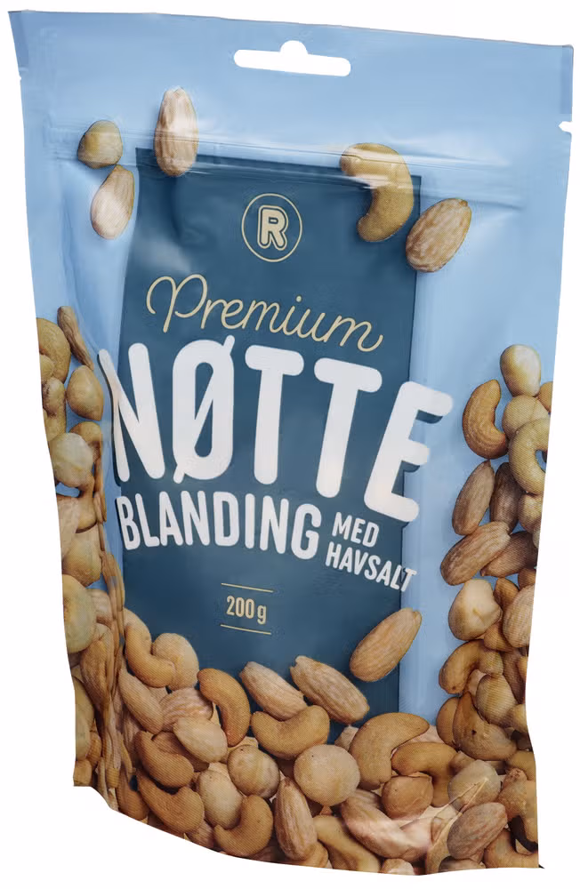 Premium nøtteblanding med havsalt 200 g