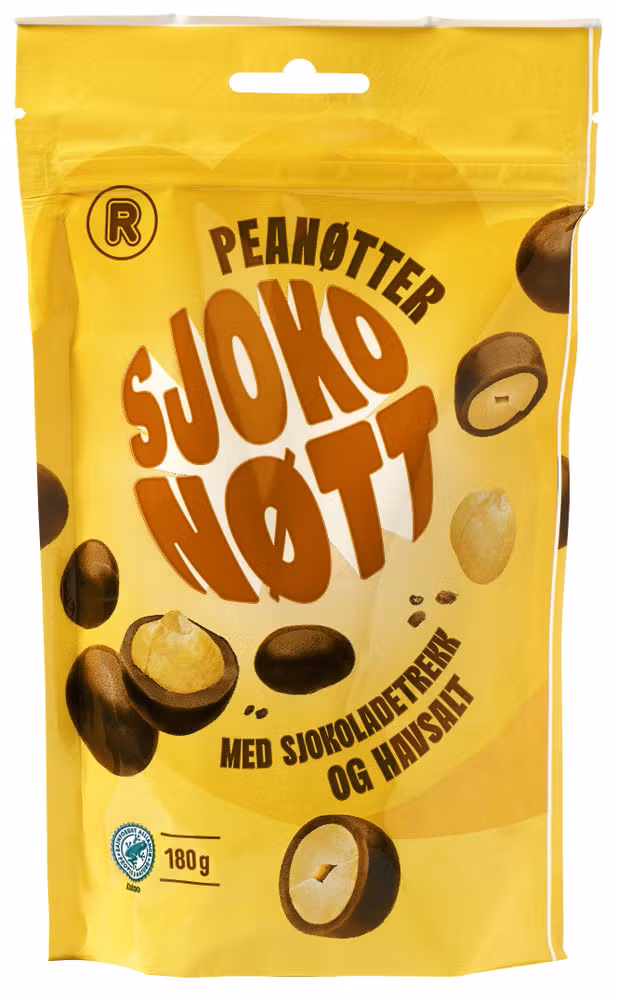 Sjokonøtt Peanøtter 180 g