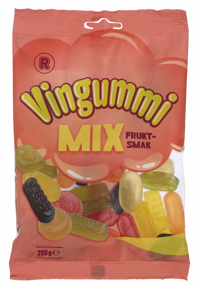 Vingummi Mix Fruktsmak 200 g