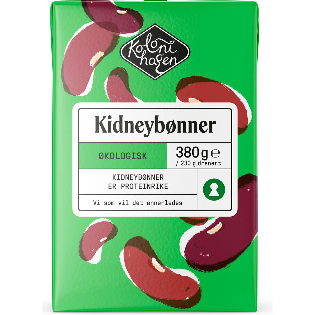 Kidneybønner Økologisk 380g Kolonihagen