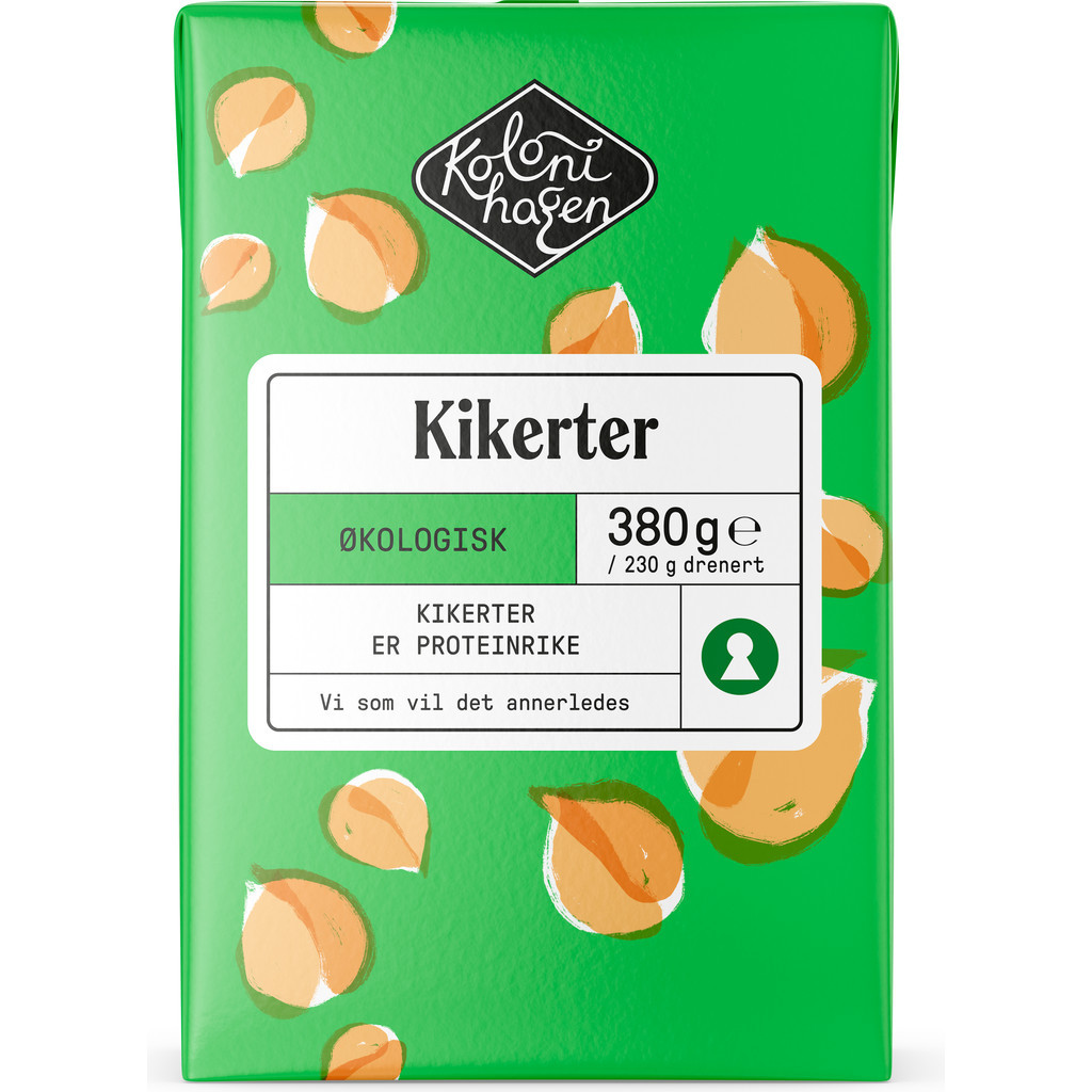 Kikerter Økologisk 380g Kolonihagen