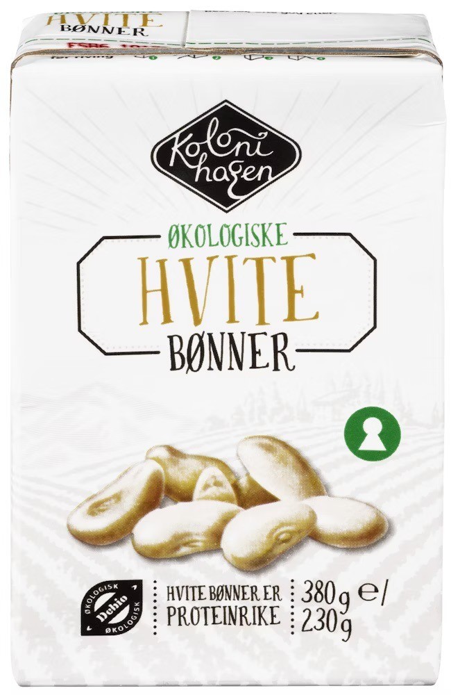 Store Hvite Bønner Øko 380g Kolonihagen