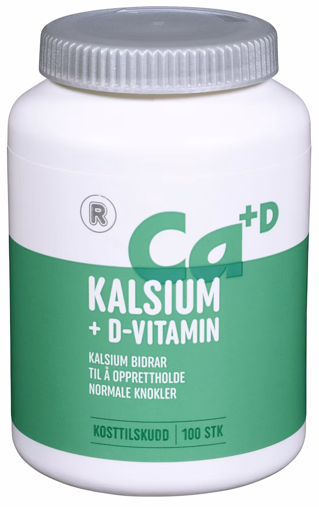 Kalsium 500 mg + D-Vitamin 5 µg 160 g, 100 stk