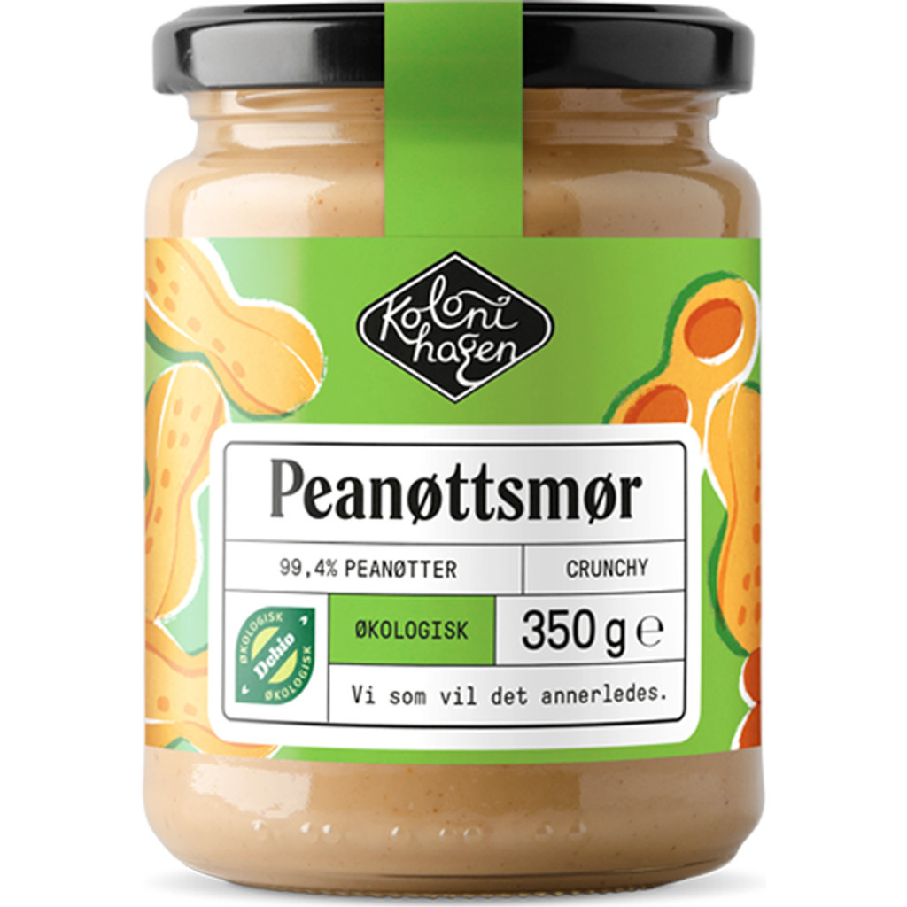 Peanøttsmør Økologisk 350g Kolonihagen