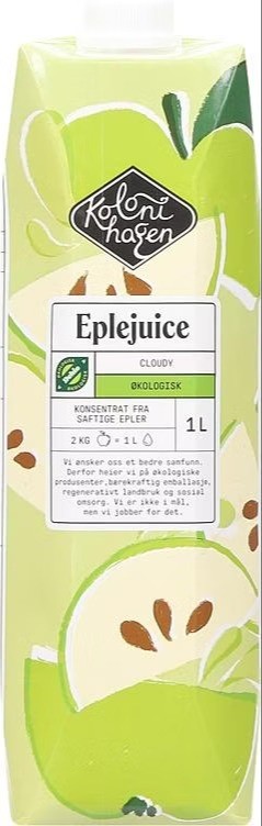 Eplejuice 1l Økologisk Kolonihagen