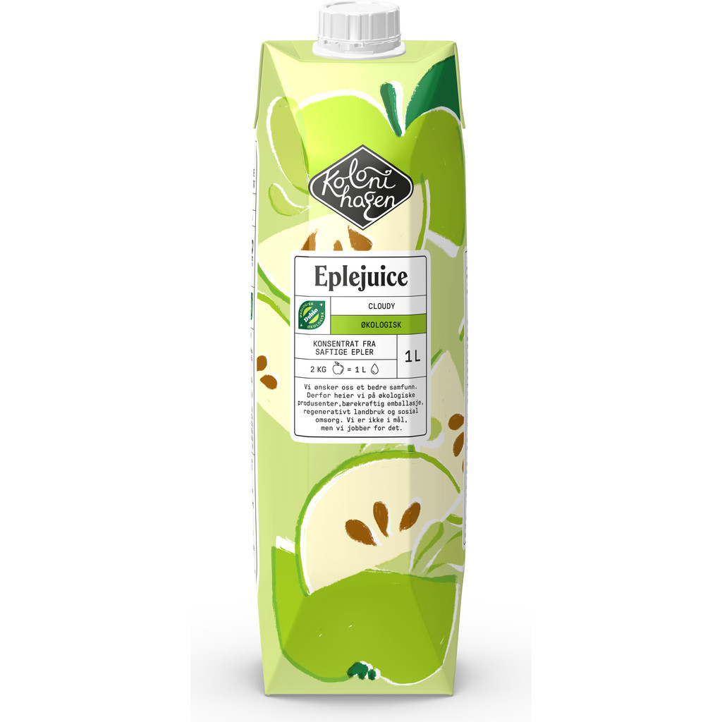 Eplejuice Økologisk 1000ml Kolonihagen