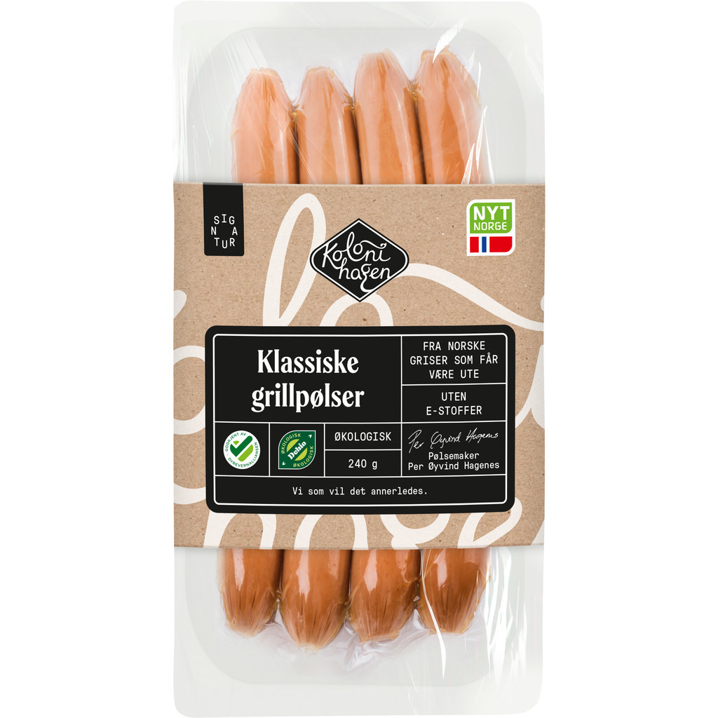 Grillpølser Økologisk 280g Kolonihagen