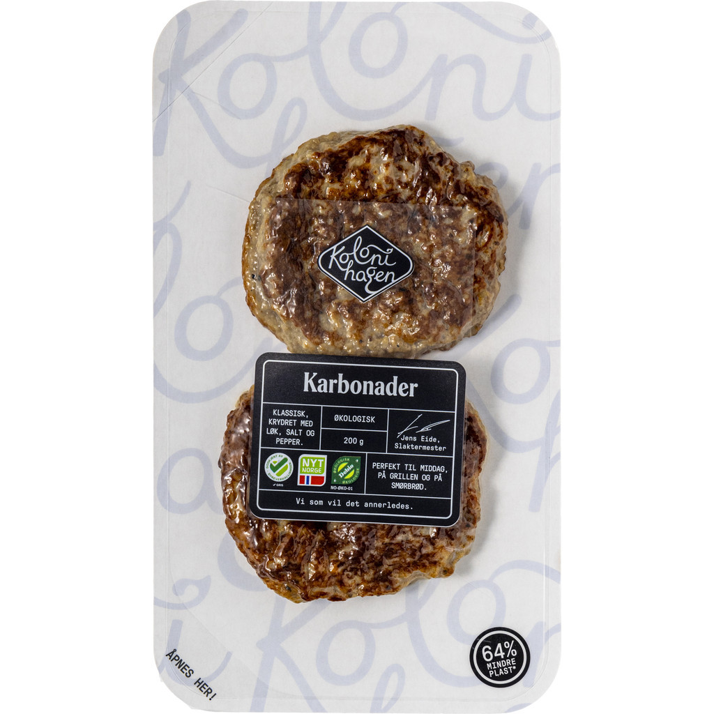 Karbonader Økologisk 200g Kolonihagen