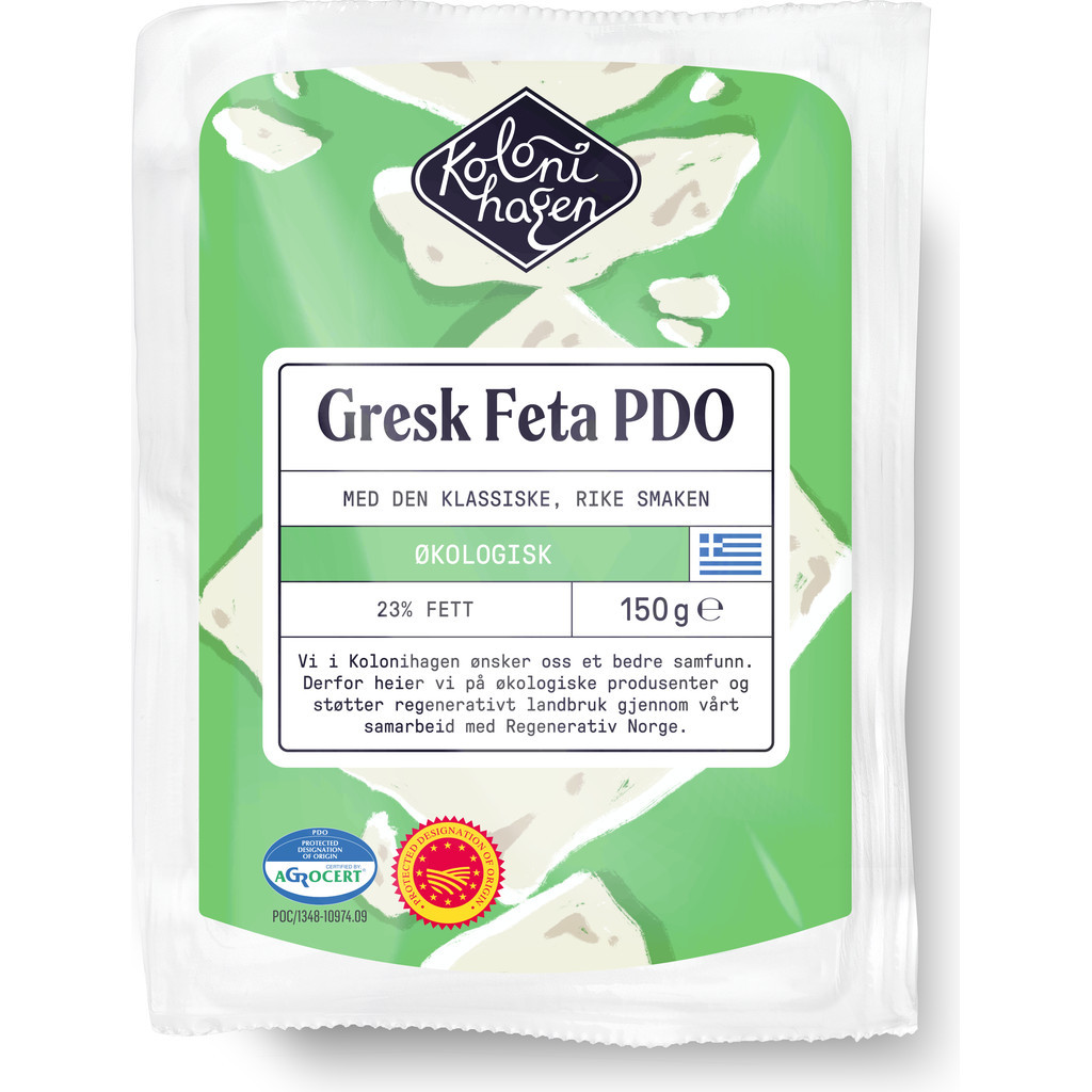 Feta PDO Økologisk 150g Kolonihagen