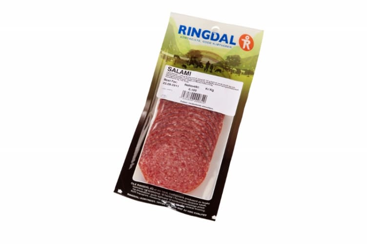 Salami skivet 100g Ringdal