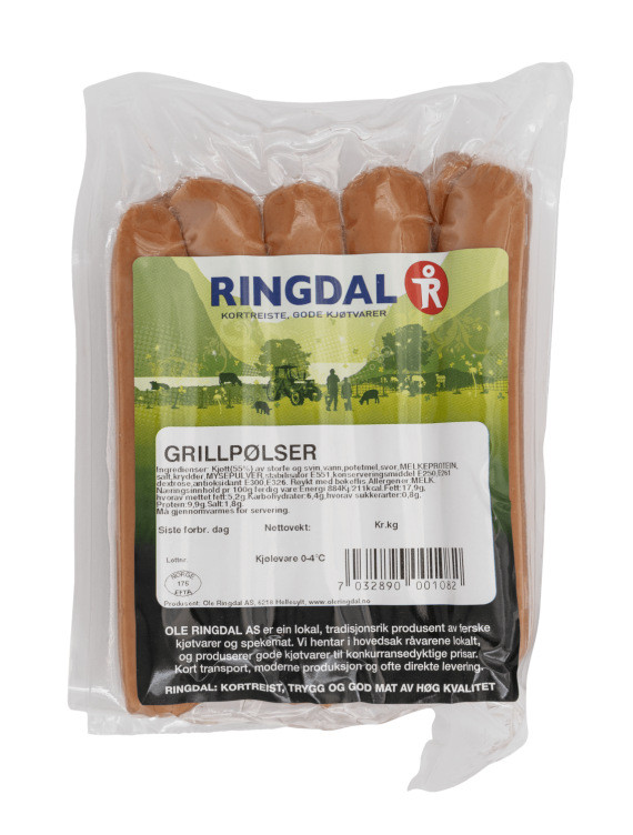 Grillpølser 600g Ringdal