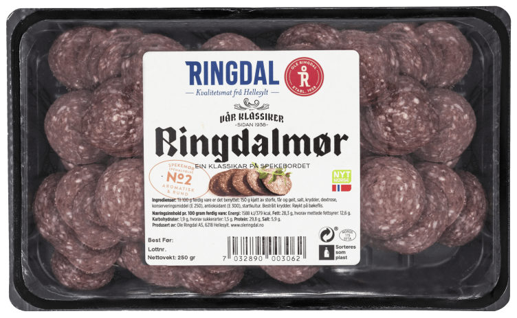 Ringdalmør Røkt skivet 250g Ringdal