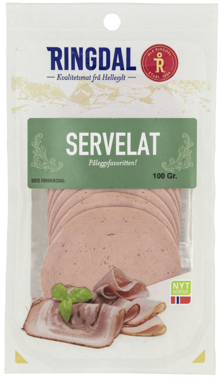 Servelat skivet 100g Ringdal