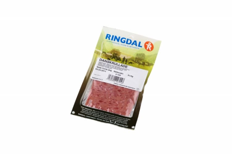 Danskrullade skivet 100g Ringdal