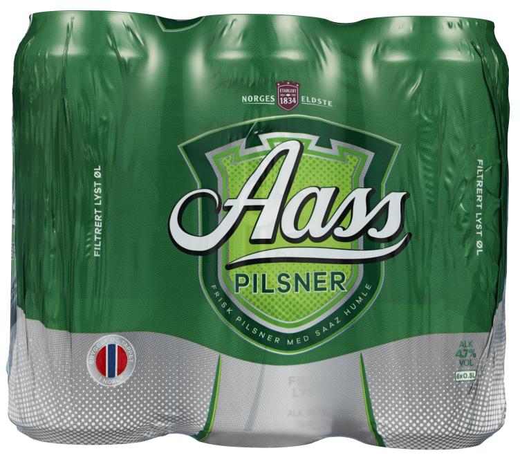 Aass Pilsner 0,5lx6 boks