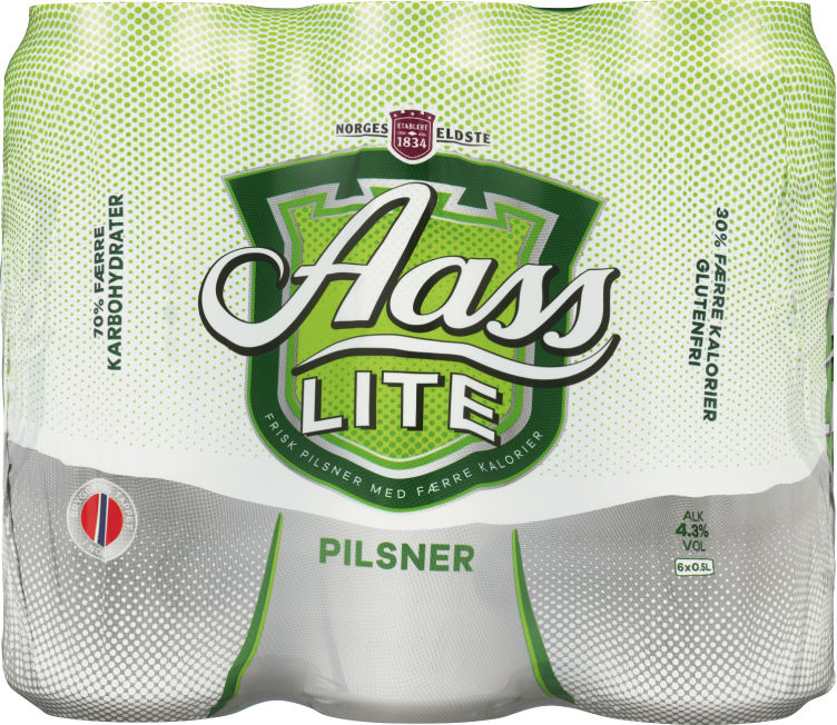 Aass Lite Pilsner 0,5lx6 boks