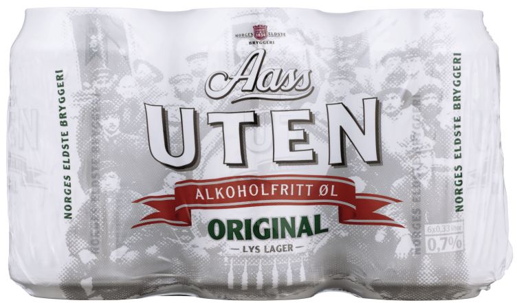 Aass uten 0,33lx6 boks
