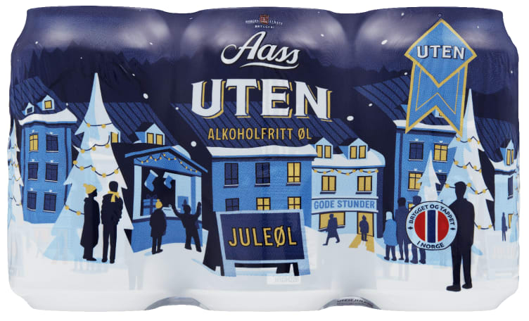 Aass uten Juleøl 0,33lx6 boks