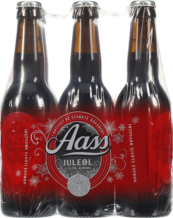 Aass Juleøl 0,33lx6 flaske