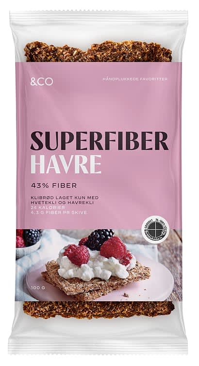 Klibrød Superfiber Havre 100g