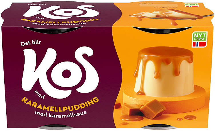 Karamellpudding m/Saus 2x150g Kos