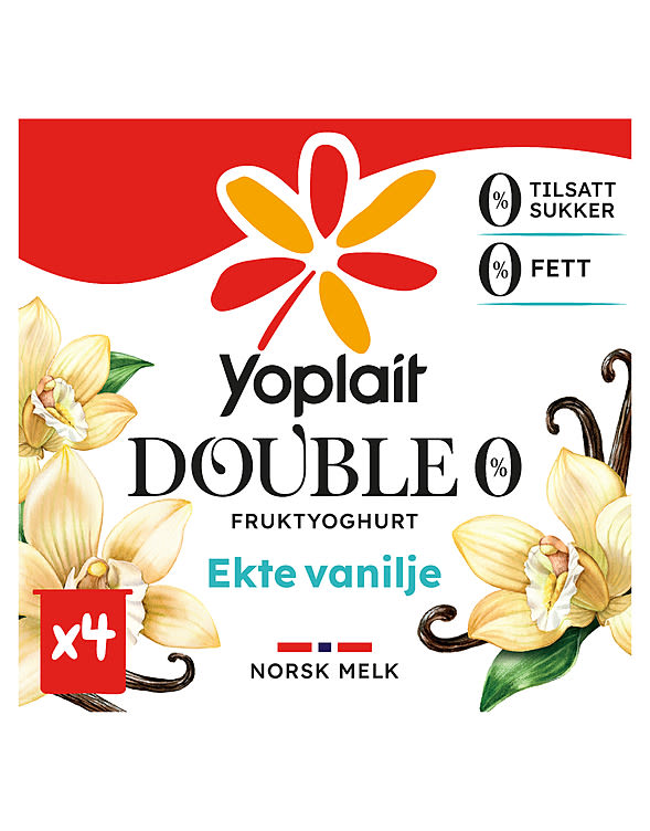 Yoplait Double Vanilje 4x125g