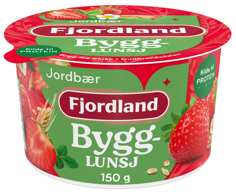 Bygglunsj Jordbær 150g Fjordland