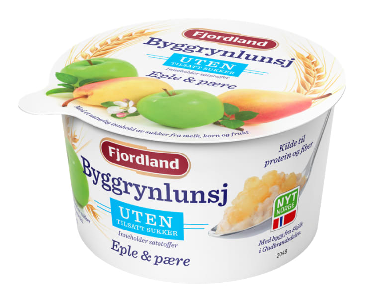 Bygglunsj Eple&Pære u/Sukker 150g Fjordland