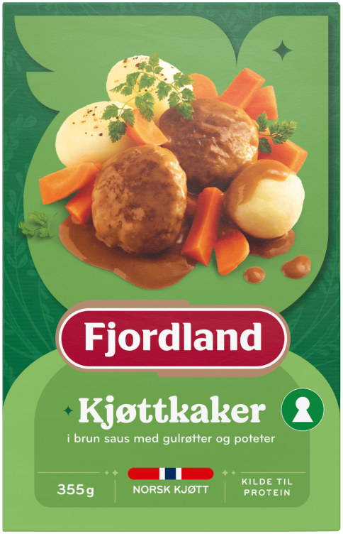 Kjøttkaker Liten Gulrøtter&Potet 355g Fjordland