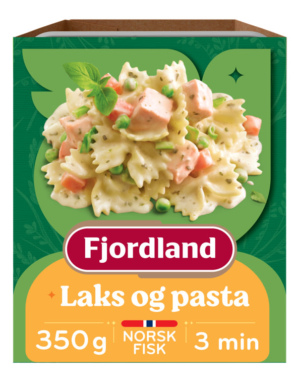 Laks & Pasta i Urtesaus 350g Fjordland