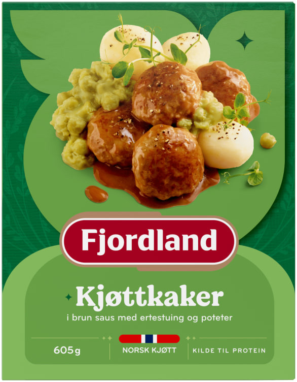 Kjøttkaker m/Ertestuing 605g Fjordland