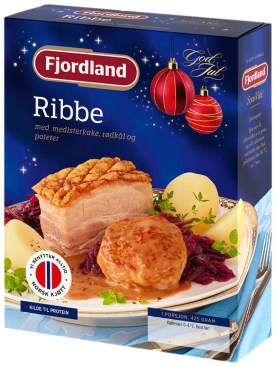 Ribbe m/Medisterkake 425g Fjordland