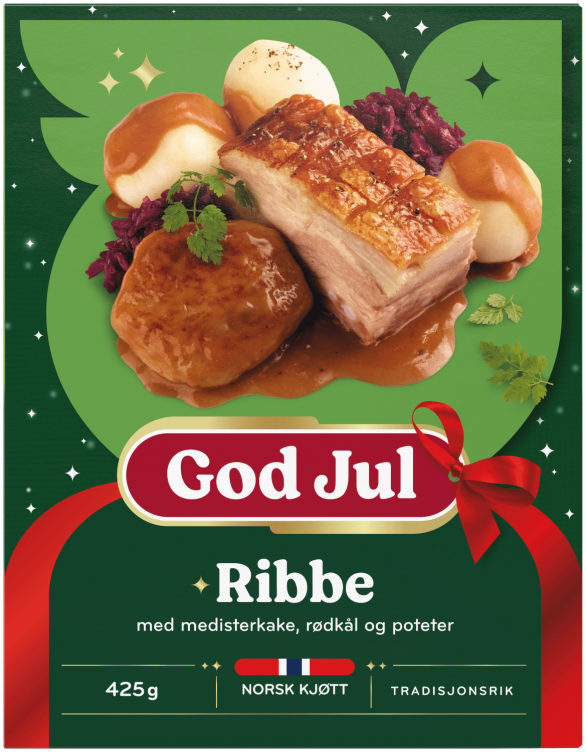 Ribbe m/Medisterkake 425g Fjordland