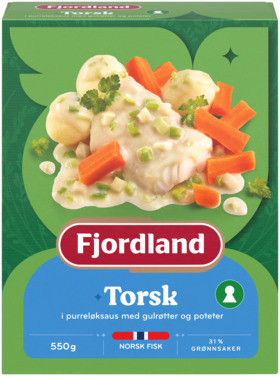 Fjordland Torsk med Purreløksaus 550g