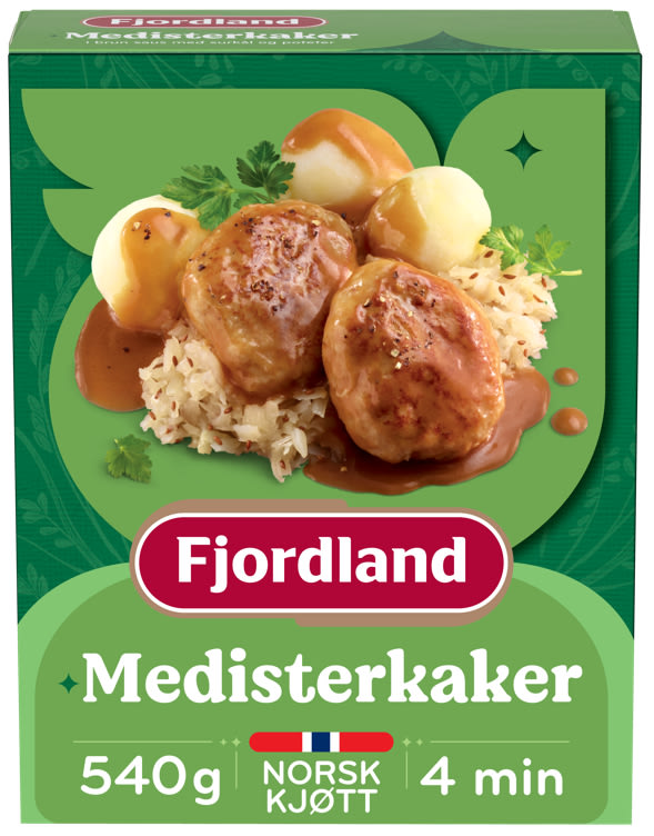 Medisterkaker m/Surkål 540g Fjordland