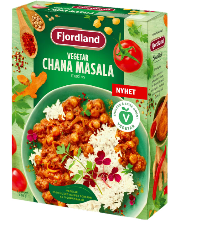 Chana Masala Vegetar 460g Fjordland