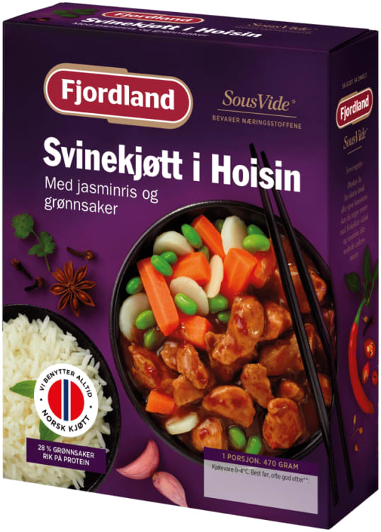 Svinekjøtt i Hoisin 470g Fjordland
