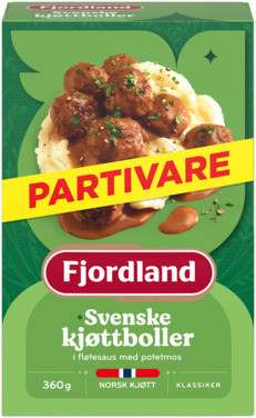 Fjordland Svenske Kjøttboller Partivare 360g