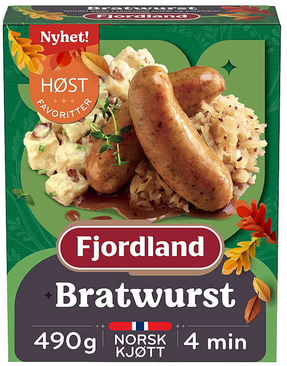 Bratwurst m/Surkål&Potetsalat 490g