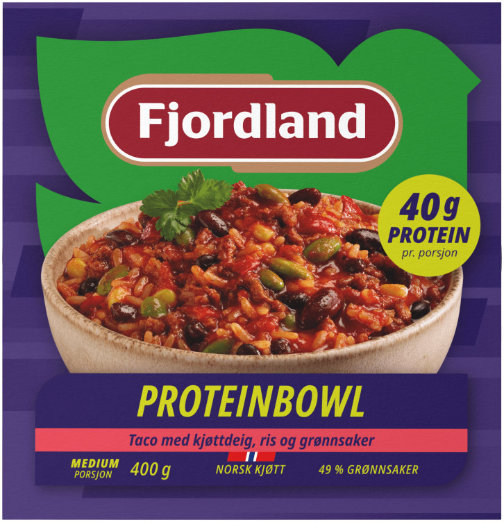 Proteinbowl Taco&Kjøttdeig&Ris 400g