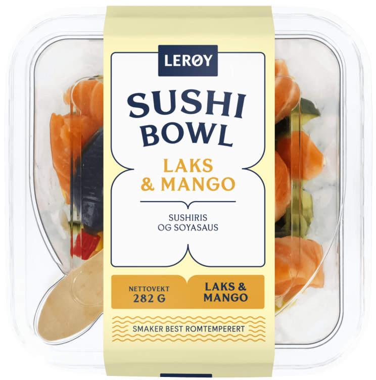 Sushibowl m/Laks&Mango 282g Lerøy
