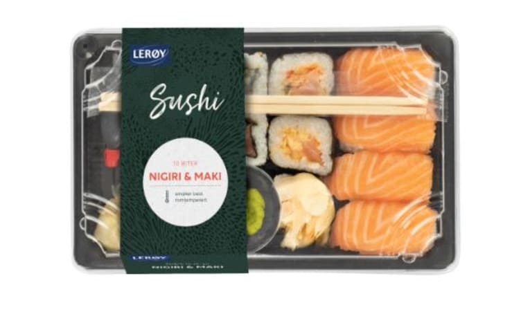 Sushi Maki Nigiri 10 Biter 258g Meny