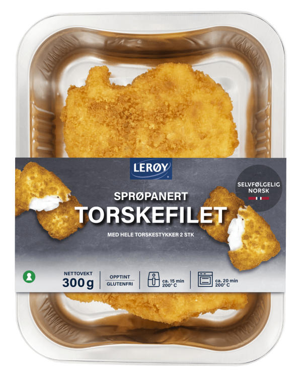 Torskefilet Pankopanert 2x150g Lerøy