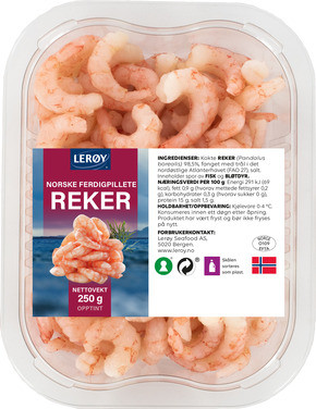Ferdigpillede Reker Norske 250g Lerøy