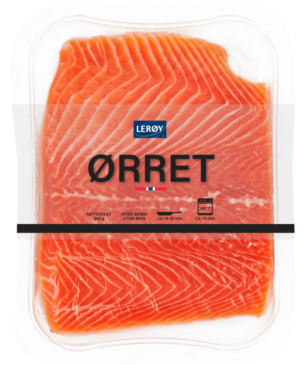Ørret Filet u/Skinn&Bein 300g Lerøy